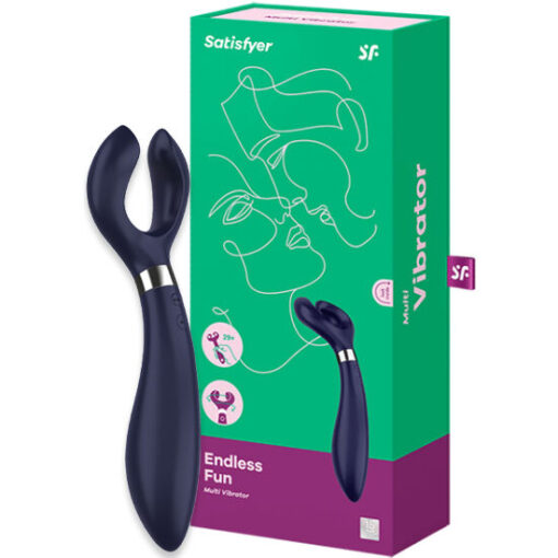 SATISFYER – ENDLESS FUN MULTI VIBRADOR 3 AZUL - intimamenities.com
