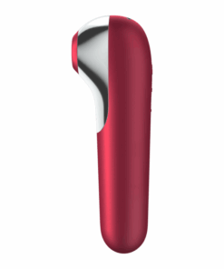 SATISFYER – DUAL LOVE VIBRADOR Y SUCCIONADOR CON AIRE PULSADO ROJO - intimamenities.com