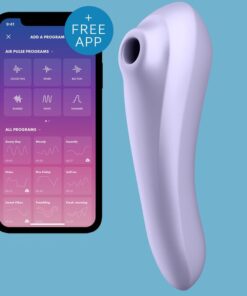SATISFYER – DUAL PLEASURE AIR PULSE VIOLETA - intimamenities.com