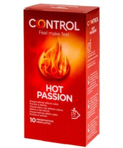 CONTROL – HOT PASSION PRESERVATIVOS EFECTO CALOR 10 UNIDADES - intimamenities.com