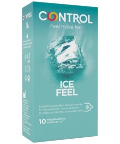 CONTROL – ICE FEEL PRESERVATIVOS EFECTO FRIO 10 UNIDADES - intimamenities.com