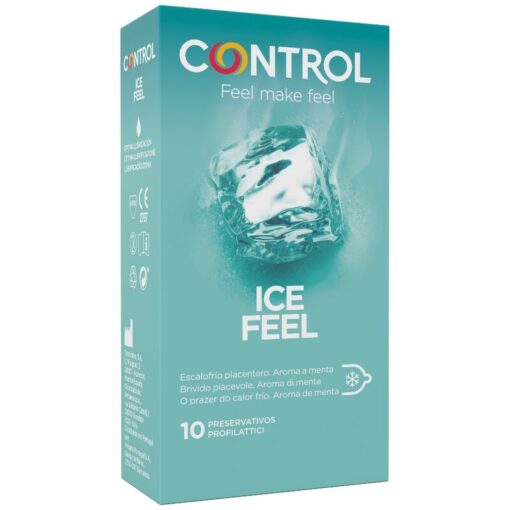 CONTROL – ICE FEEL PRESERVATIVOS EFECTO FRIO 10 UNIDADES - intimamenities.com