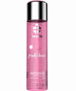 SWEDE – FRUITY LOVE ACEITE EFECTO CALOR FRESAS CON CHAMPAGNE 120 ML - intimamenities.com