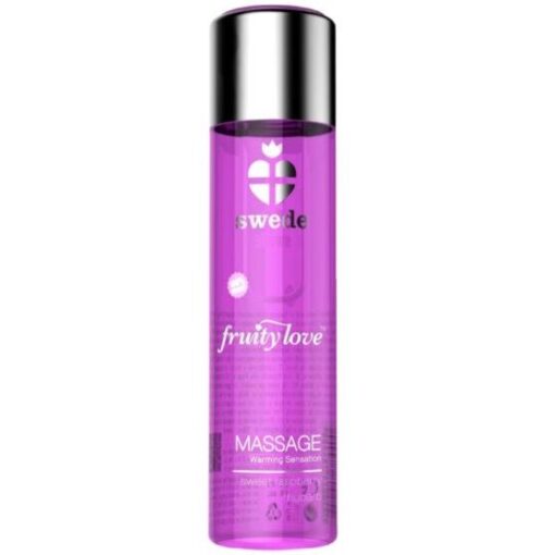 SWEDE – FRUITY LOVE ACEITE EFECTO CALOR FRAMBUESA Y RUIBARBO 60 ML - intimamenities.com