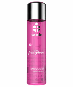 SWEDE – FRUITY LOVE ACEITE EFECTO CALOR FRAMBUESA Y RUIBARBO 120 ML - intimamenities.com