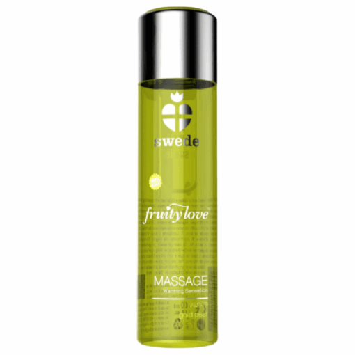 SWEDE – FRUITY LOVE ACEITE EFECTO CALOR VAINILLA Y PERA 120 ML - intimamenities.com