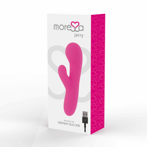 MORESSA – JERRY CLIP VIBRADOR PUNTO G Y CLITORIS PREMIUM SILICONE RECARGABLE - intimamenities.com