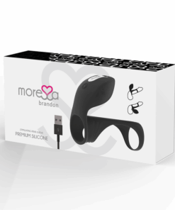 MORESSA – BRANDON POTENTE ANILLO VIBRADOR CON FUNDA DE ENGROSAMIENTO MASCULINO - intimamenities.com
