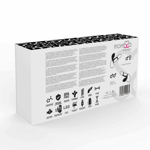 MORESSA – BRANDON POTENTE ANILLO VIBRADOR CON FUNDA DE ENGROSAMIENTO MASCULINO - intimamenities.com
