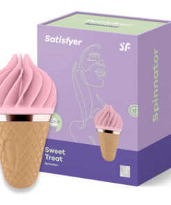 SATISFYER – SWEET TREAT SPINNATOR MARRÓN & ROSA - intimamenities.com