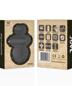 WOMANVIBE – ZEUS ANILLO VIBRADOR SILICONA - intimamenities.com