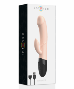 INTENSE – MAGNUS VIBRADOR RECARGABLE DUAL NATURAL - intimamenities.com