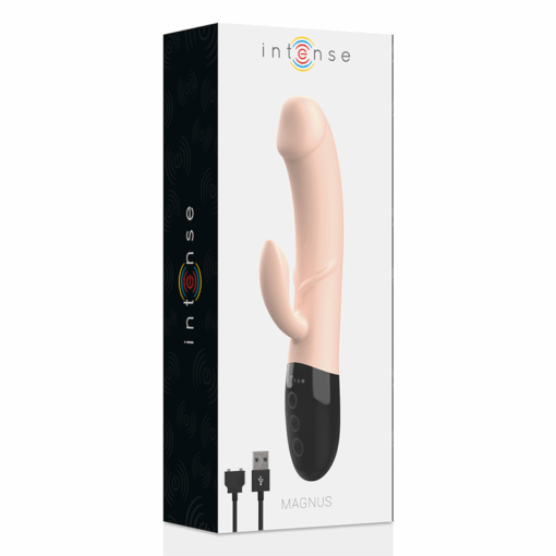 INTENSE – MAGNUS VIBRADOR RECARGABLE DUAL NATURAL - intimamenities.com